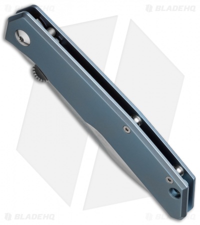 Fox Knives Terzuola Frame Lock Knife Blue Titanium (3.4" Stonewash) FX-525 TI BL