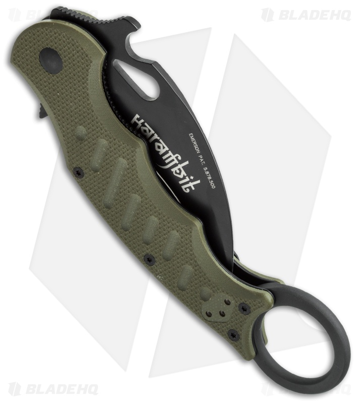 Fox Knives Karambit Folder Knife OD Green G-10 (3.1