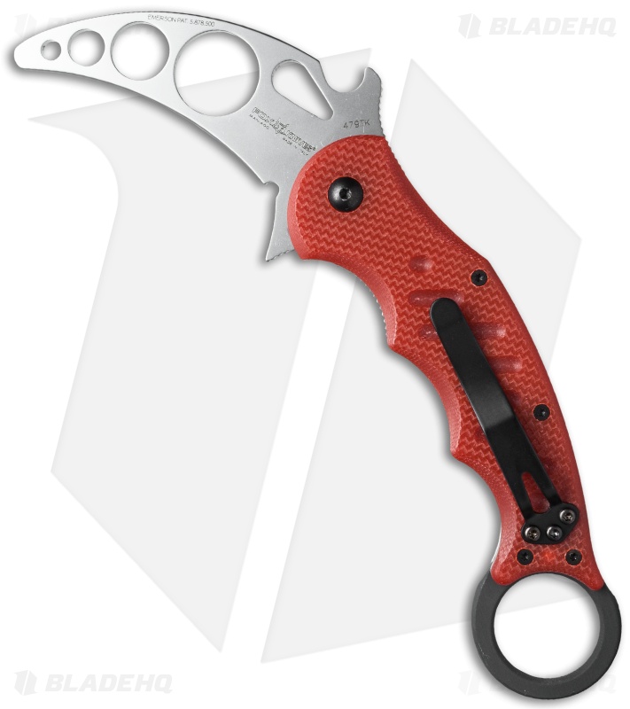 Fox Knives Karambit Trainer Folder Knife Red G-10 (3.1