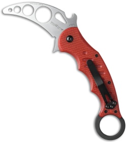 Fox Knives Karambit Trainer Folder Knife Red G-10 (3.1" DULL) 479TK