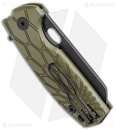 Fox Knives Baby Core Mini Liner Lock Knife OD Green FRN (2.35" Black SW)
