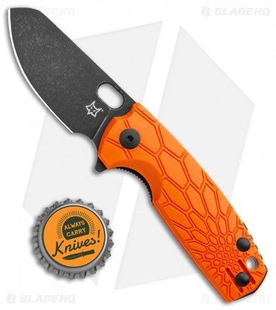 Fox Knives Baby Core Mini Liner Lock Knife Orange FRN (2.35" Black SW)