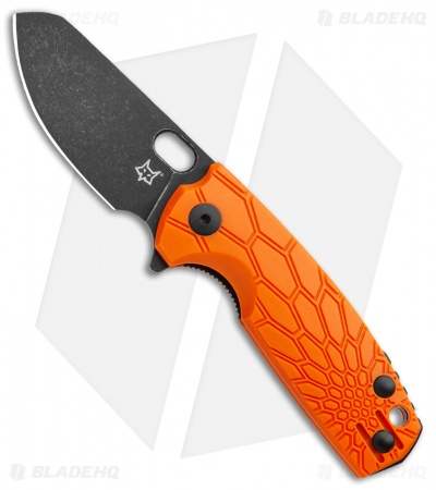 Fox Knives Baby Core Mini Liner Lock Knife Orange FRN (2.35" Black SW)