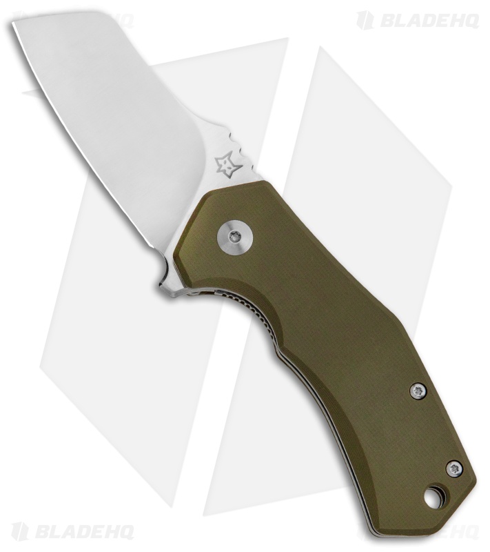 Fox Knives Italico Flipper Liner Lock Knife OD Green G-10  (2.3" Satin M390)