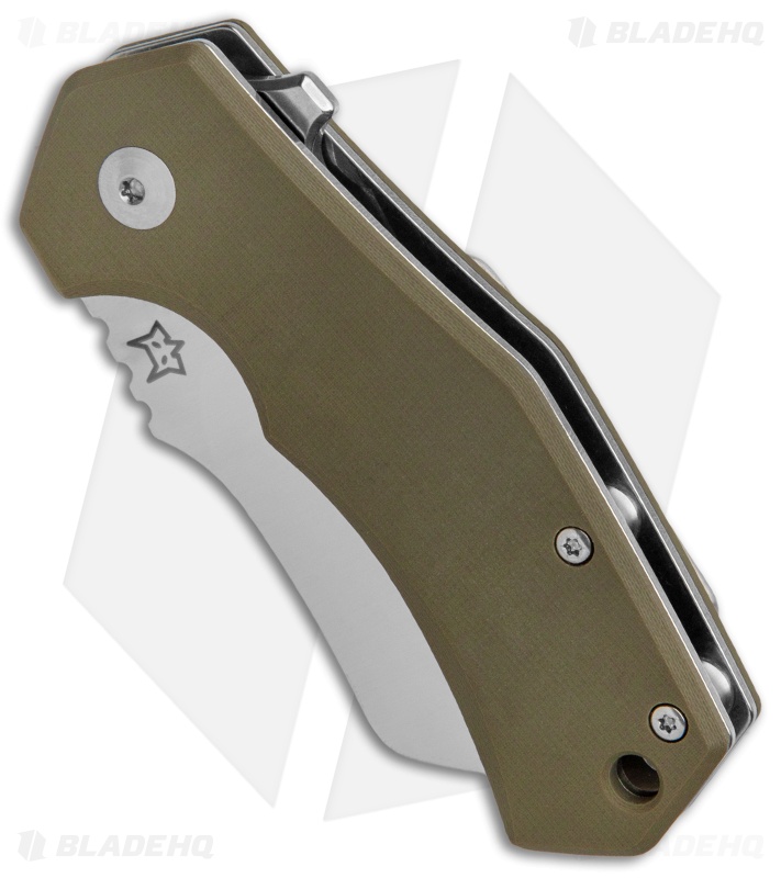 Fox Knives Italico Flipper Liner Lock Knife OD Green G-10  (2.3" Satin M390)