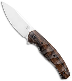 Fox Knives Anso Ziggy Liner Lock Knife Zircote Wood (3.25" Satin) FX-308 ZW