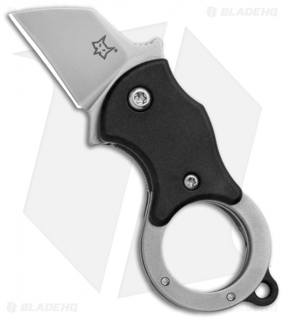 Fox Knives Mini-TA Liner Lock Karambit Knife Black (1" Stonewash) FX-536