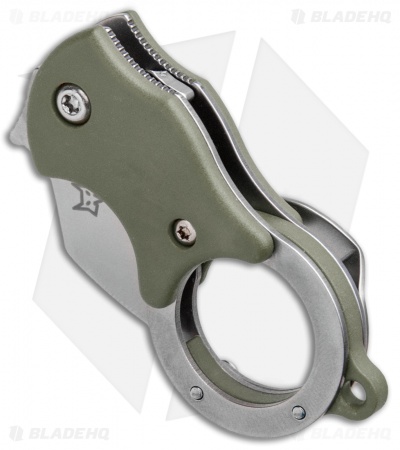 Fox Knives Mini-TA Liner Lock Karambit Knife OD Green (1" Stonewash) FX-536OD