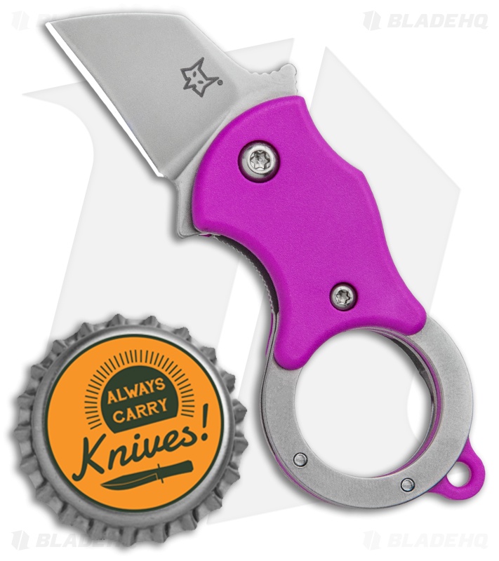 Fox Knives Mini-TA Liner Karambit Knife Purple - Blade HQ