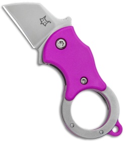 Fox Knives Mini-TA Liner Lock Karambit Knife Purple (1" Stonewash) FX-536 P