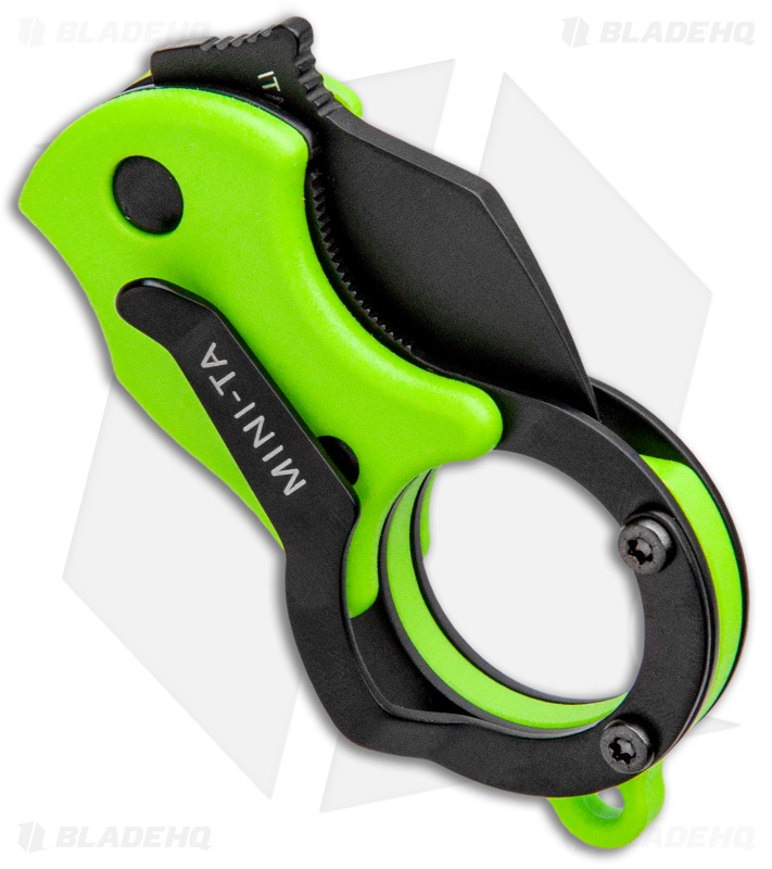 Fox Knives Mini-TA Liner Lock Karambit Knife Green (1" Black) FX-536GB
