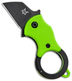 Fox Knives Mini-TA Liner Lock Karambit Knife Green (1" Black) FX-536GB