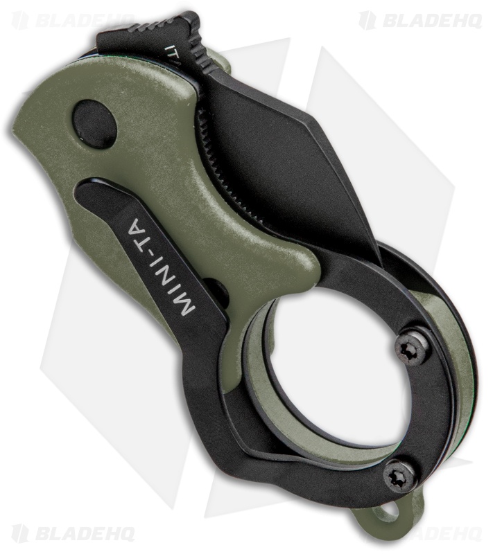 Fox Knives Mini-TA Liner Lock Karambit Knife OD Green (1" Black) FX-536ODB
