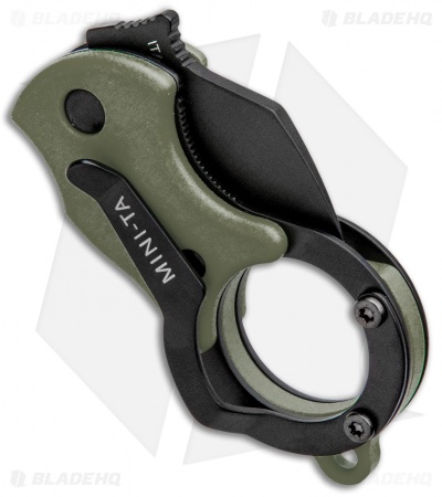 Fox Knives Mini-TA Liner Lock Karambit Knife OD Green (1" Black) FX-536ODB