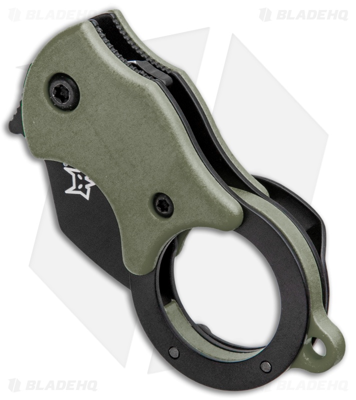 Fox Knives Mini-TA Liner Lock Karambit Knife OD Green (1" Black) FX-536ODB