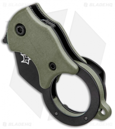 Fox Knives Mini-TA Liner Lock Karambit Knife OD Green (1" Black) FX-536ODB