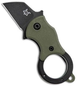 Fox Knives Mini-TA Liner Lock Karambit Knife OD Green (1" Black) FX-536ODB