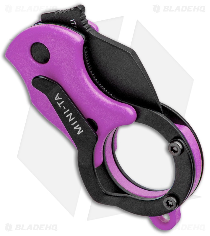 Fox Knives Mini-TA Liner Lock Karambit Knife Purple (1" Black) FX-536OD