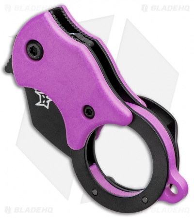 Fox Knives Mini-TA Liner Lock Karambit Knife Purple (1" Black) FX-536OD