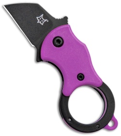 Fox Knives Mini-TA Liner Lock Karambit Knife Purple (1" Black) FX-536OD