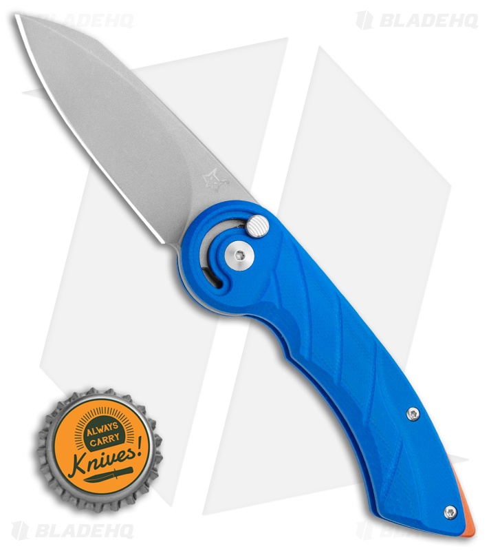 Fox Knives Radius Folding Knife Blue G-10  (3" Blasted N690) FX-550 G10BB