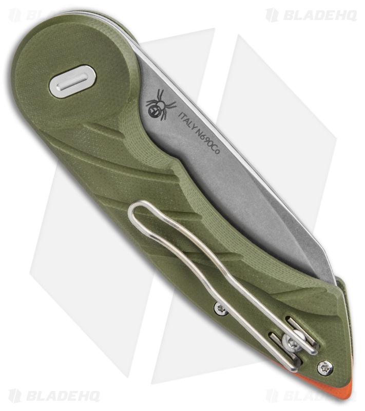 Fox Knives Radius Folding Knife OD Green G-10  (3" Satin N690)