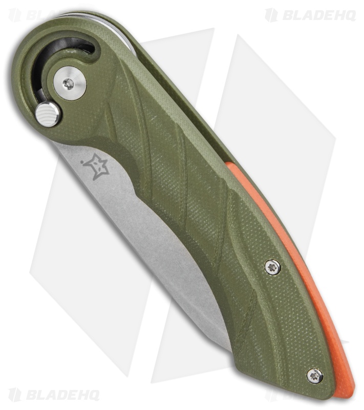 Fox Knives Radius Folding Knife OD Green G-10  (3" Satin N690)