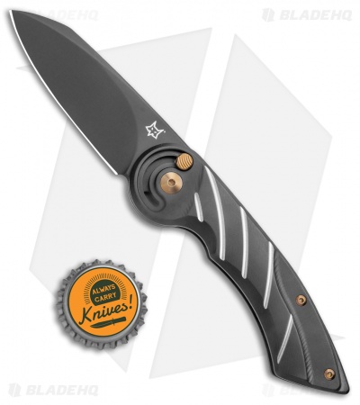 Fox Knives Radius Folding Knife PVD Black Titanium (3" Black M390) FX-550 TiB