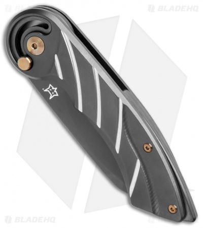 Fox Knives Radius Folding Knife PVD Black Titanium (3" Black M390) FX-550 TiB