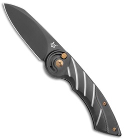 Fox Knives Radius Folding Knife PVD Black Titanium (3" Black M390) FX-550 TiB