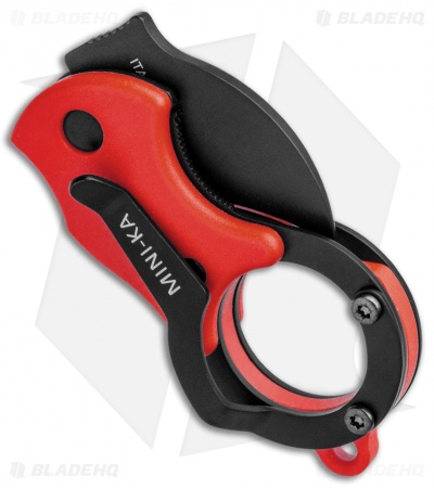Fox Knives Mini-KA Linerlock Karambit Knife Red (1" Black) FX-535 RB
