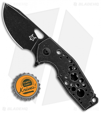 Fox Knives Vox Suru Frame Lock Flipper Knife Black (2.3" Black Stonewash)