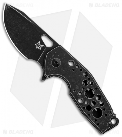 Fox Knives Vox Suru Frame Lock Flipper Knife Black (2.3" Black Stonewash)