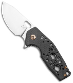 Fox Knives Vox Suru Frame Lock Knife Carbon Fiber/Bronze Ti (2.3" Satin M390)