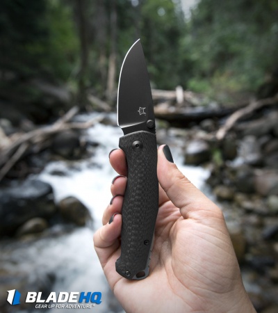 Fox Knives TUR Liner Lock Knife Carbon Fiber (2.8" Black) FX-528 B