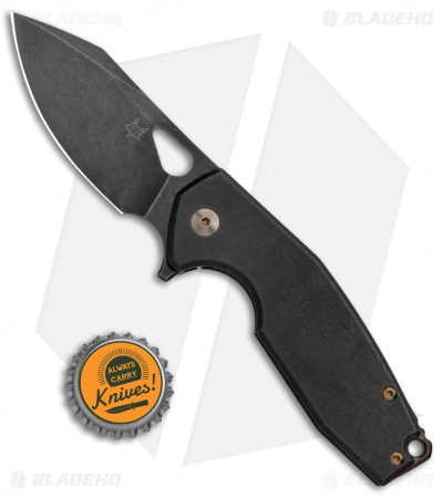 Fox Knives Vox Yaru Frame Lock Knife PVD Titanium (2.9" Black SW)