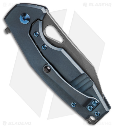 Fox Knives Vox Yaru Frame Lock Knife Blue Titanium (2.9" Acid SW)