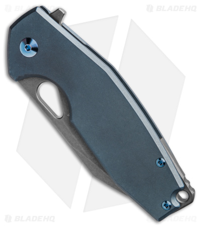 Fox Knives Vox Yaru Frame Lock Knife Blue Titanium (2.9" Acid SW)