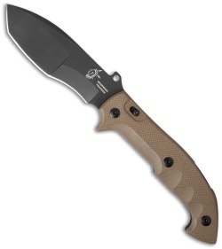 Fox Knives Tracker "Meskwaki" Folding Knife Brown G-10 (5.5" Black) FX-501