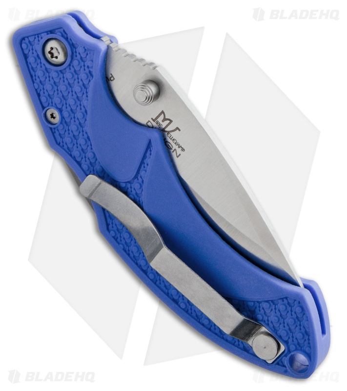 Fox Knives USA Vitale Lock Back Knife Blue FRN (3.5" Satin Serr)