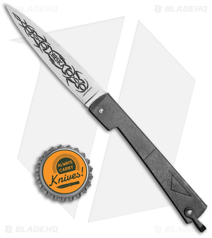 Fred Perrin Vendetta Manual Folding Knife Black (3.5" Satin)