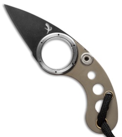 Fred Perrin La Griffe Pliante Friction Folder Tan G-10 (1.625" Black) 