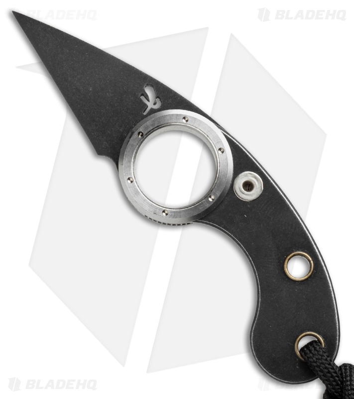 Fred Perrin Mini La Griffe Friction Folder Stainless Steel (1.5" Black)