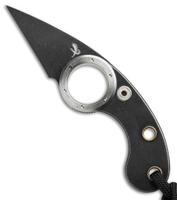 Fred Perrin Mini La Griffe Friction Folder Stainless Steel (1.5" Black) 