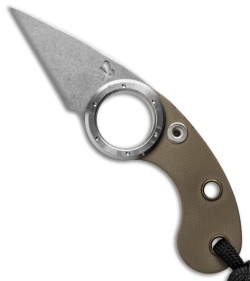 Fred Perrin Mini La Griffe Pliante Friction Folder Tan G-10 (1.5" Stonewash) 