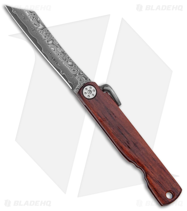 Boker Higonokami Bonsai Hikari Slip Joint Knife Wood (1.6" Damascus)