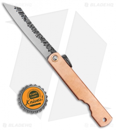 Higonokami Irogane Folding Knife Copper (2.95" Black)