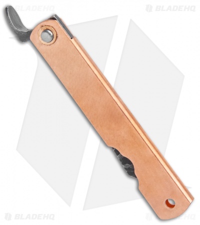 Higonokami Irogane Folding Knife Copper (2.95" Black)