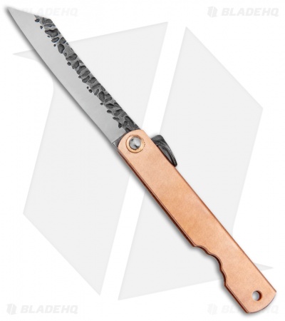 Higonokami Irogane Folding Knife Copper (2.95" Black)