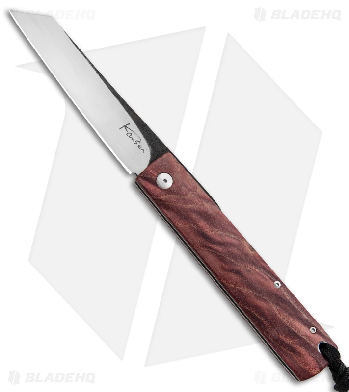 Kansei Matsuno Custom F011 Large Friction Folder Red Maple (3.325" Satin)